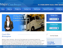Tablet Screenshot of majorcoachways.com